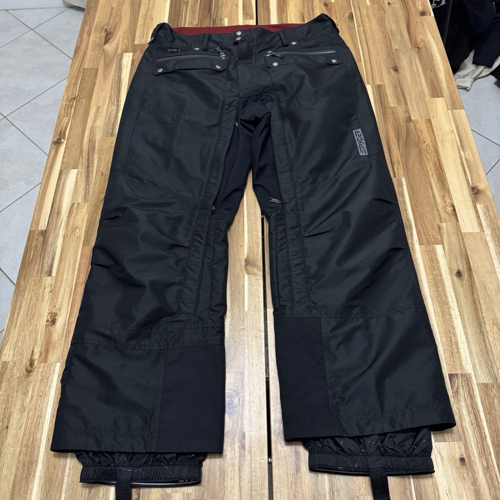 Spyder Snow Pants Mens L 52 Black Team Venom XTL Insulated Winter Skiing Outdoor